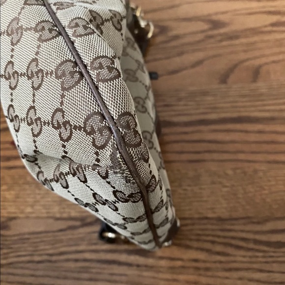 Gucci GG Canvas Positano bag in Beige/Ebony - Picture 6 of 10